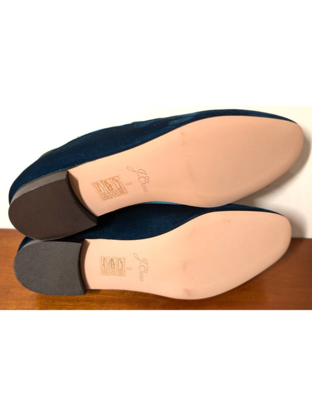 NEW J. Crew Convertible Smoking Slipper in Deep Sea, Women's Size 8/EU 38.5 - Picture 13 of 14